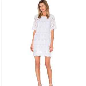 BCBGeneration Cocktail Lace Dress | Optic White